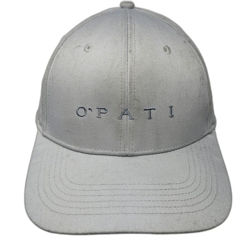 Beechfield Baseball Cap Gray One Size Opati Embroidered Slideback Hat Adjustable